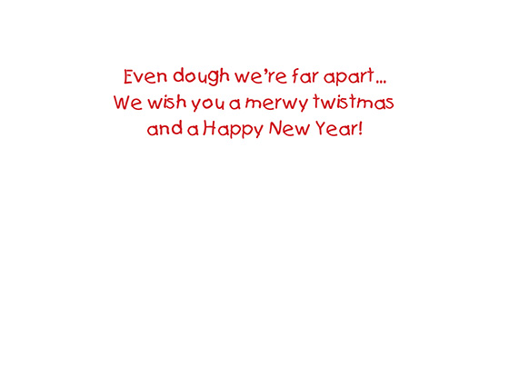 Little Girl Greetings Holiday Card - Image 2