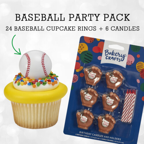 baseball cake decor kit