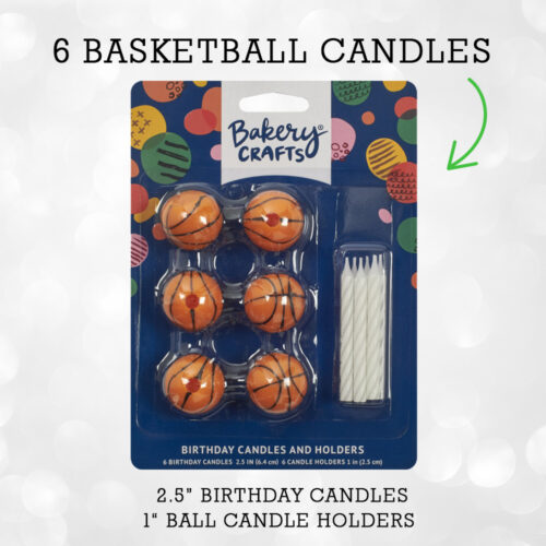 Basketball Candle Holder and Candles