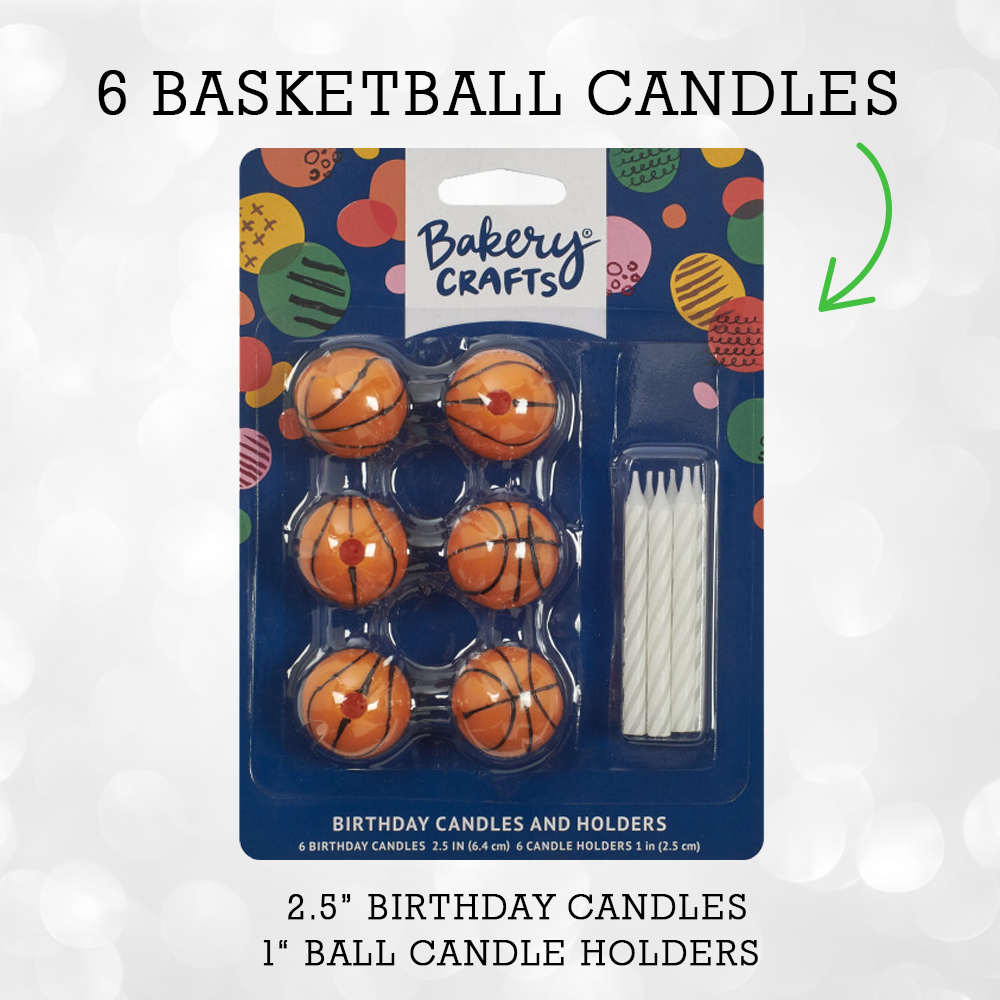 Basketball Candle Holder and Candles