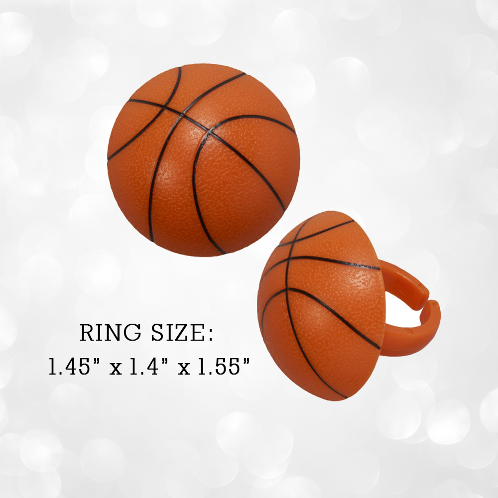 basketball cupcake topper rings