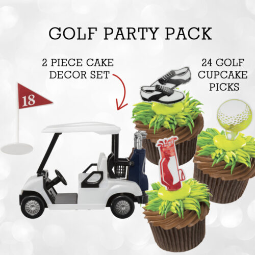 Golf Party Cake Decor Pack