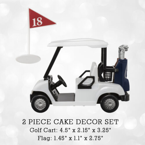 2 Piece Decor Cake Set Golf Theme