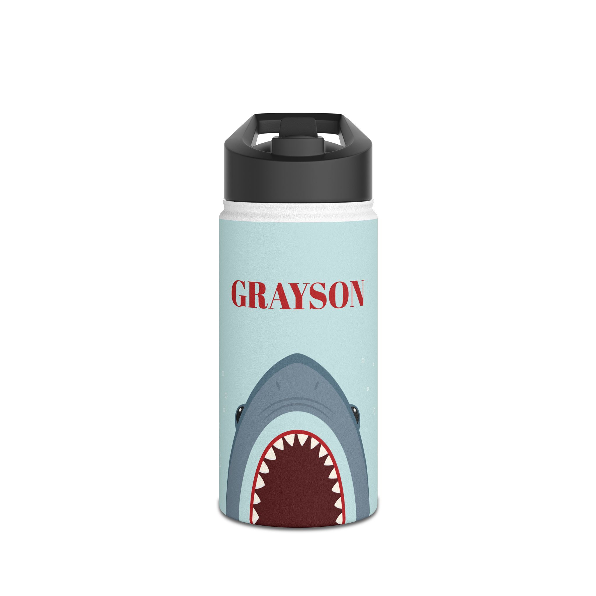 Jawsome Personalized Shark Stainless Steel Water Bottle